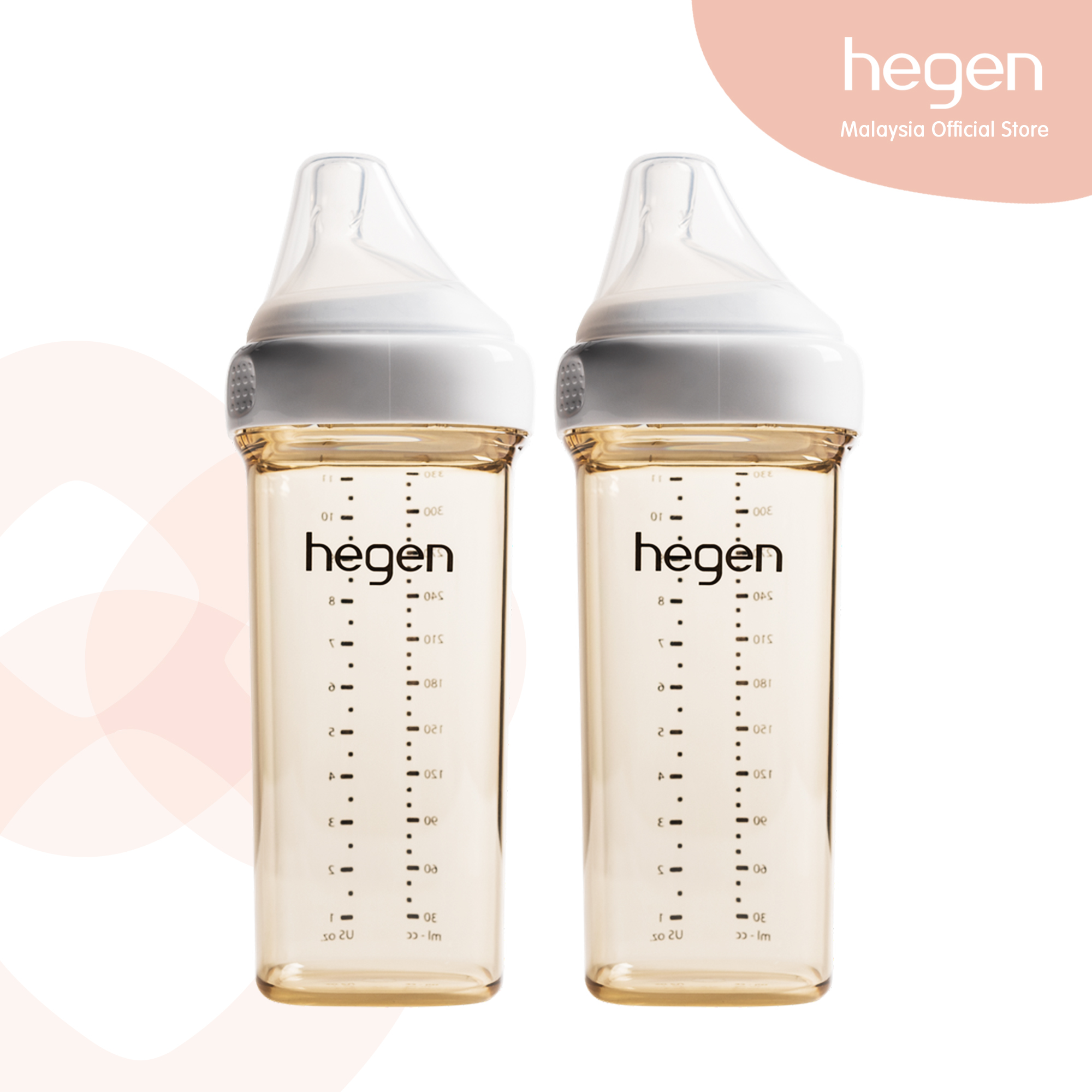 Hegen Pcto 330ml 11oz Feeding Bottle Ppsu 2 Pack Hegen Malaysia Online Store