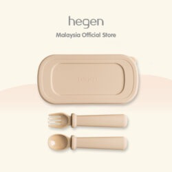 Hegen Multi-stage Fork and Spoon PPSU with Case Taupe